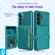 Samsung Galaxy A56 TPU Back Cover met Kunstleren Wallet Groen afbeelding 7