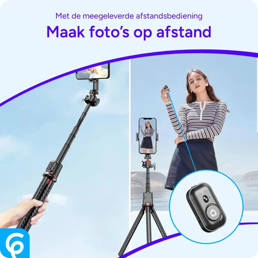 SBG Flexibele Draagbare Octopus Tripod Houder met Selfie Functie Zwart afbeelding 2