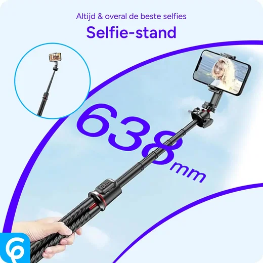 SBG Flexibele Draagbare Octopus Tripod Houder met Selfie Functie Zwart afbeelding 4