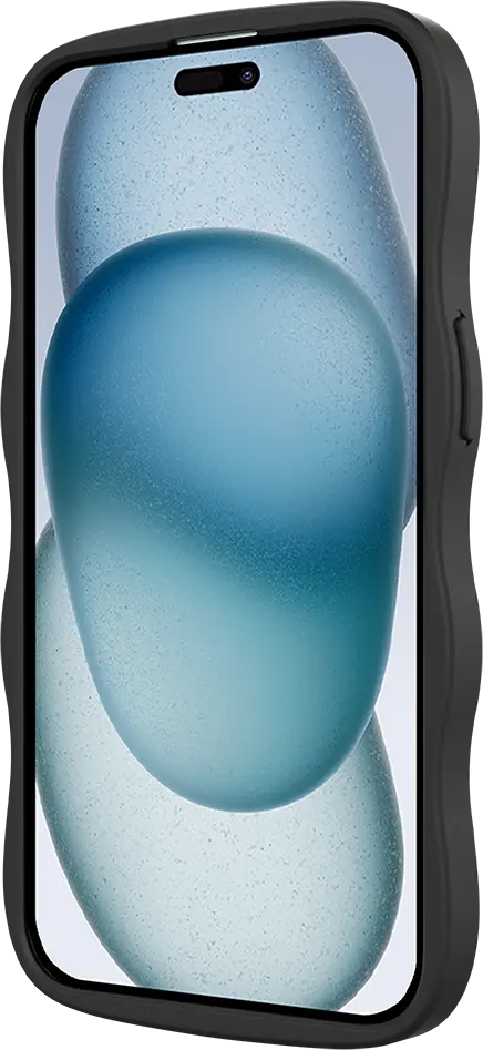HappyCase Wavy Apple iPhone 17e/16e/14/13 Hoesje MagSafe Back Cover Zwart afbeelding 14