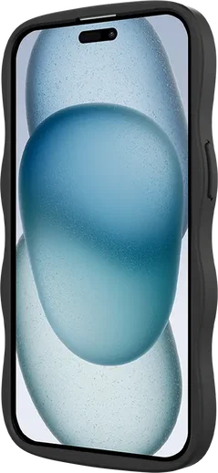 HappyCase Wavy Apple iPhone 17e/16e/14/13 Hoesje MagSafe Back Cover Zwart afbeelding 14