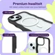 HappyCase Wavy Apple iPhone 17e/16e/14/13 Hoesje MagSafe Back Cover Zwart afbeelding 3