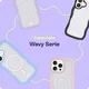 HappyCase Wavy Apple iPhone 17e/16e/14/13 Hoesje MagSafe Back Cover Zwart afbeelding 8