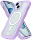 HappyCase Wavy Apple iPhone 17e/16e/14/13 Hoesje MagSafe Back Cover Paars afbeelding 10