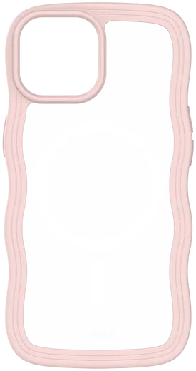 HappyCase Wavy Apple iPhone 17e/16e/14/13 Hoesje MagSafe Back Cover Roze afbeelding 18