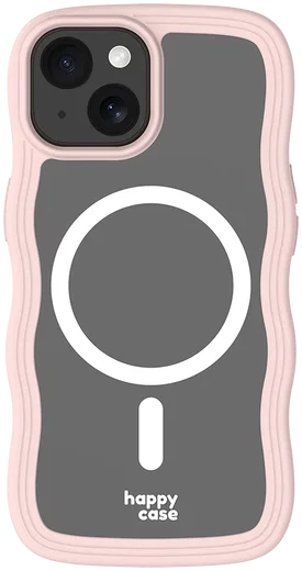 HappyCase Wavy Apple iPhone 17e/16e/14/13 Hoesje MagSafe Back Cover Roze afbeelding 16