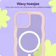HappyCase Wavy Apple iPhone 17e/16e/14/13 Hoesje MagSafe Back Cover Roze afbeelding 4