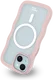 HappyCase Wavy Apple iPhone 17e/16e/14/13 Hoesje MagSafe Back Cover Roze afbeelding 13