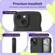 HappyCase Wavy Apple iPhone 15 Hoesje TPU Back Cover Zwart afbeelding 3