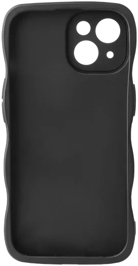 HappyCase Wavy Apple iPhone 15 Hoesje TPU Back Cover Zwart afbeelding 15