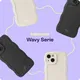 HappyCase Wavy Apple iPhone 16 Hoesje TPU Back Cover Zwart afbeelding 7