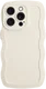 HappyCase Wavy Apple iPhone 16 Pro Hoesje TPU Back Cover Beige afbeelding 1