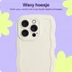 HappyCase Wavy Apple iPhone 16 Pro Hoesje TPU Back Cover Beige afbeelding 5