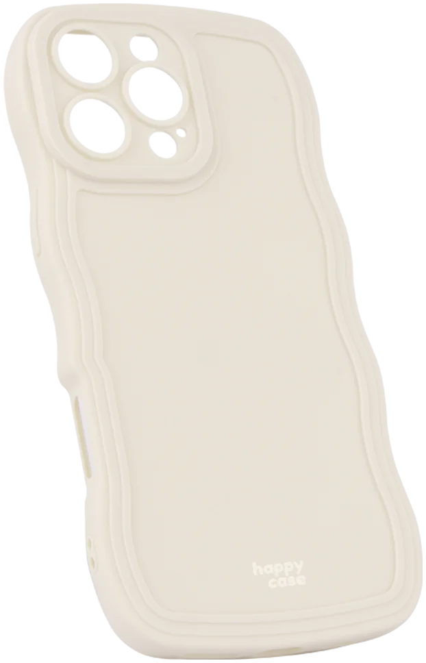 HappyCase Wavy Apple iPhone 16 Pro Hoesje TPU Back Cover Beige afbeelding 10