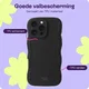 HappyCase Wavy Apple iPhone 16 Pro Max Hoesje TPU Back Cover Zwart afbeelding 4