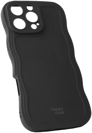 HappyCase Wavy Apple iPhone 16 Pro Max Hoesje TPU Back Cover Zwart afbeelding 11
