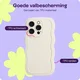 HappyCase Wavy Apple iPhone 16 Pro Max Hoesje TPU Back Cover Beige afbeelding 4