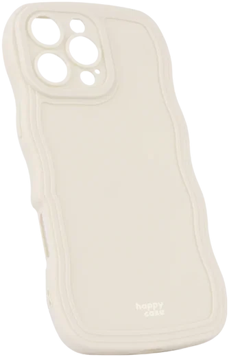 HappyCase Wavy Apple iPhone 16 Pro Max Hoesje TPU Back Cover Beige afbeelding 10
