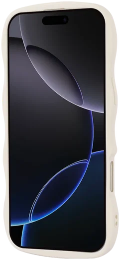 HappyCase Wavy Apple iPhone 16 Pro Max Hoesje TPU Back Cover Beige afbeelding 13