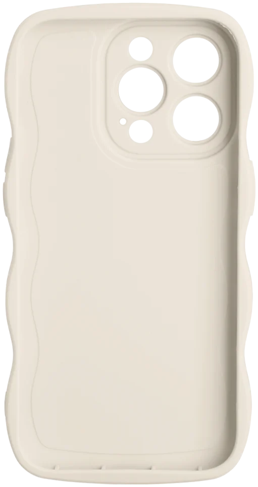 HappyCase Wavy Apple iPhone 16 Pro Max Hoesje TPU Back Cover Beige afbeelding 14