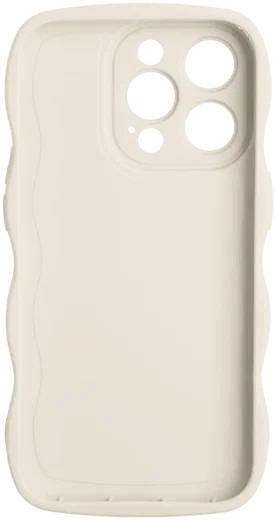 HappyCase Wavy Apple iPhone 16 Pro Max Hoesje TPU Back Cover Beige afbeelding 14