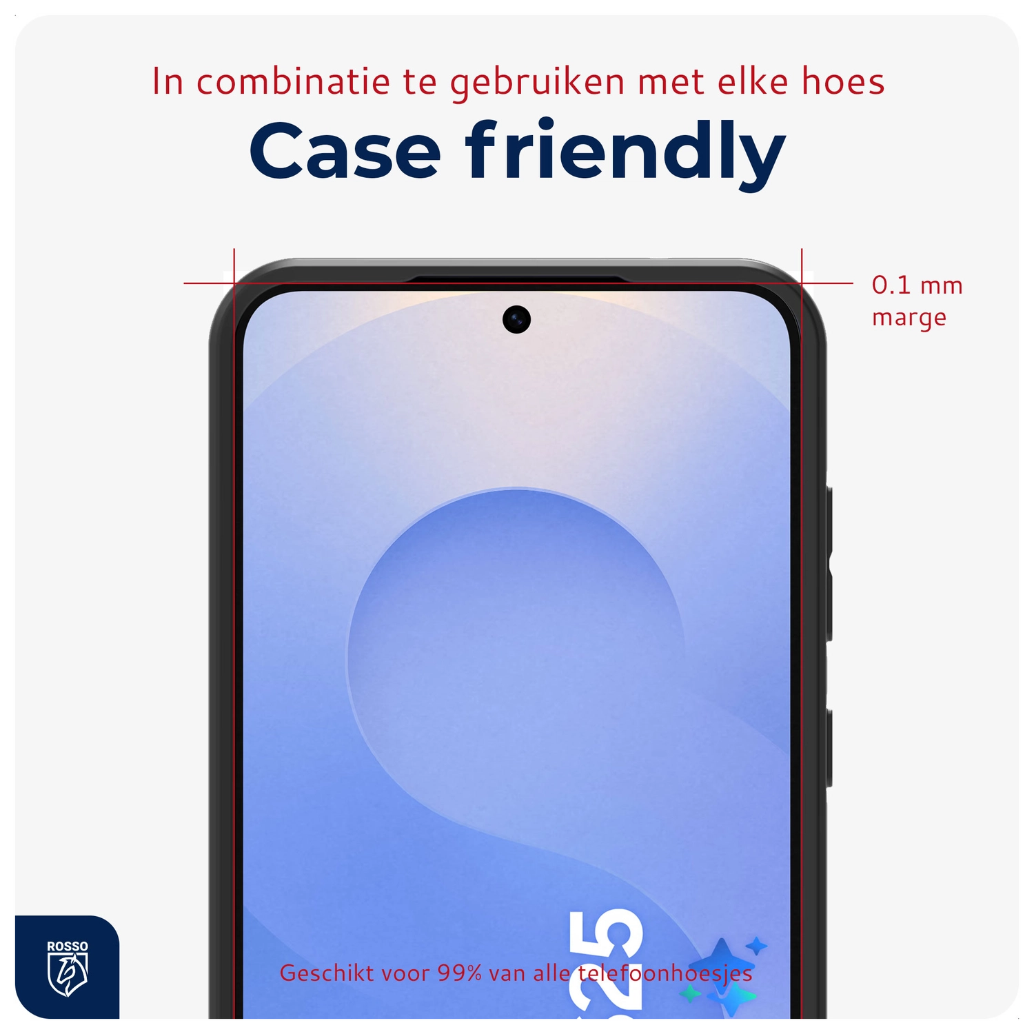 Rosso Samsung Galaxy S25 Plus Tempered Glass met Installatietray Dust Removal afbeelding 5
