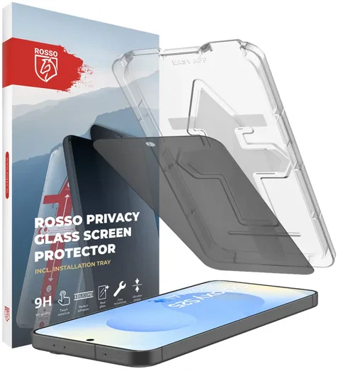 Rosso Samsung Galaxy S25 Privacy Glass met Installatietray Dust Removal afbeelding 1