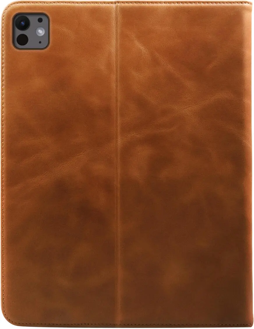 Rosso Deluxe iPad Pro 11 (2024/2025) Hoes Book Case Echt Leer Bruin afbeelding 2