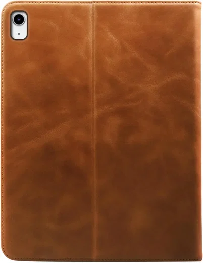Rosso Deluxe Apple iPad 10.2 / Pro 10.5 Hoes Book Case Echt Leer Bruin afbeelding 2