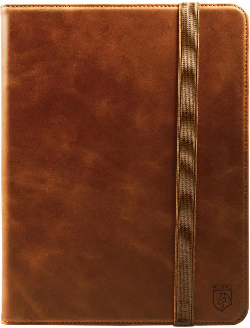 Rosso Deluxe Apple iPad Air 13 (24/25/26) Hoes Book Case Echt Leer Bruin afbeelding 8