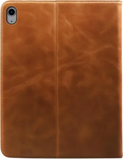 Rosso Deluxe Apple iPad Air 10.9 (2020/2022) Hoes Book Case Echt Leer Bruin afbeelding 2