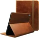 Rosso Deluxe Apple iPad 11 (2025) / 10.9 (2022) Hoes Book Case Echt Leer Bruin afbeelding 1