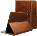 Rosso Deluxe Apple iPad 11 (2025) / 10.9 (2022) Hoes Book Case Echt Leer Bruin