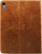 Rosso Deluxe Apple iPad 11 (2025) / 10.9 (2022) Hoes Book Case Echt Leer Bruin afbeelding 2