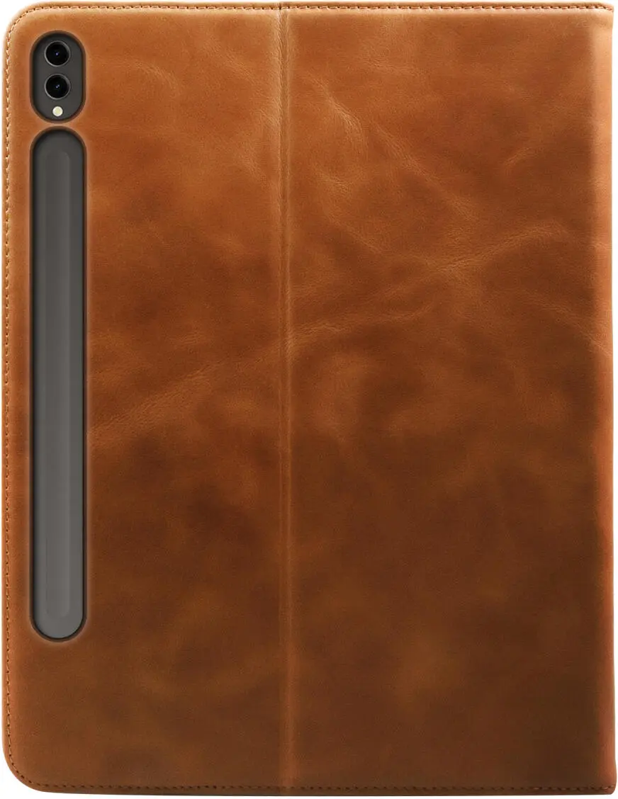 Rosso Deluxe Samsung Tab S10 Lite / S10 FE / S9 (FE) Book Case Echt Leer Bruin afbeelding 2