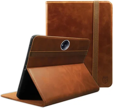 Rosso Deluxe OnePlus Pad 2 Hoes Book Case Echt Leer Bruin