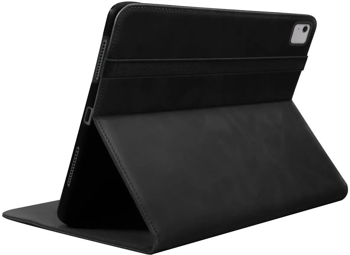 Rosso Deluxe Apple iPad Air 13 (24/25/26) Hoes Book Case Echt Leer Zwart afbeelding 7