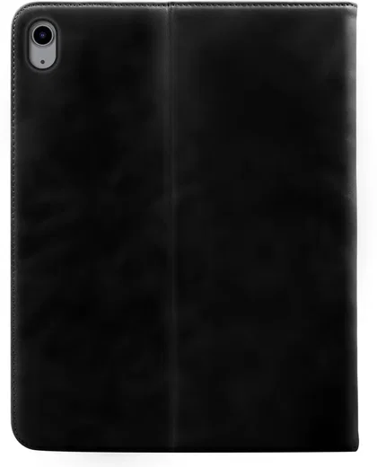 Rosso Deluxe Apple iPad Air 10.9 (2020/2022) Hoes Book Case Echt Leer Zwart afbeelding 2