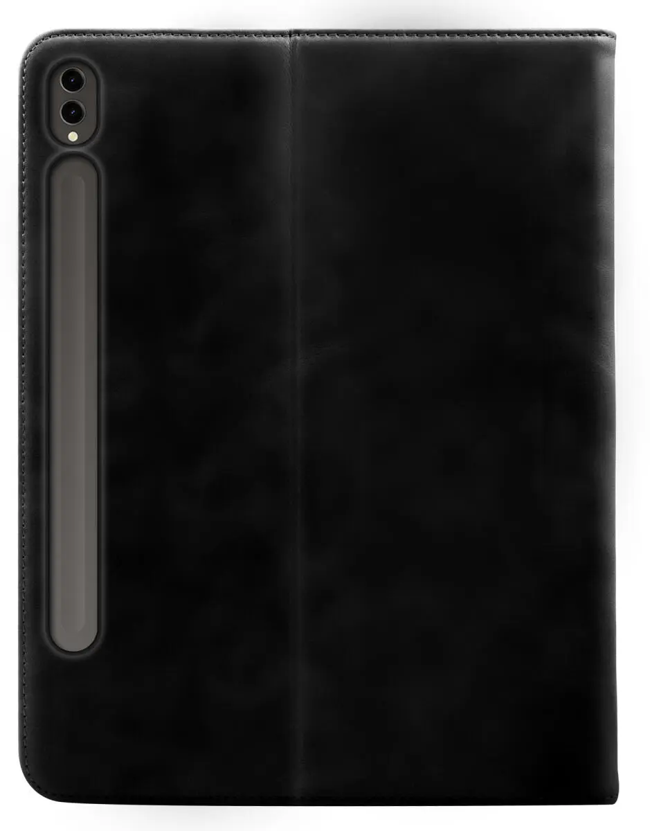 Rosso Deluxe Samsung Tab S10 Lite / S10 FE / S9 (FE) Book Case Echt Leer Zwart afbeelding 2