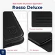 Rosso Deluxe Samsung Tab S9 Ultra / S10 Ultra Hoes Book Case Echt Leer Zwart afbeelding 5