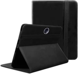 Rosso Deluxe OnePlus Pad 2 Hoes Book Case Echt Leer Zwart afbeelding