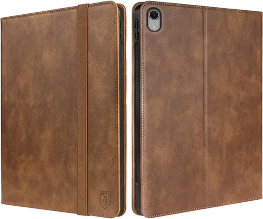 Rosso Element Apple iPad Mini 6 / 7 Hoes Book Case Bruin afbeelding 2