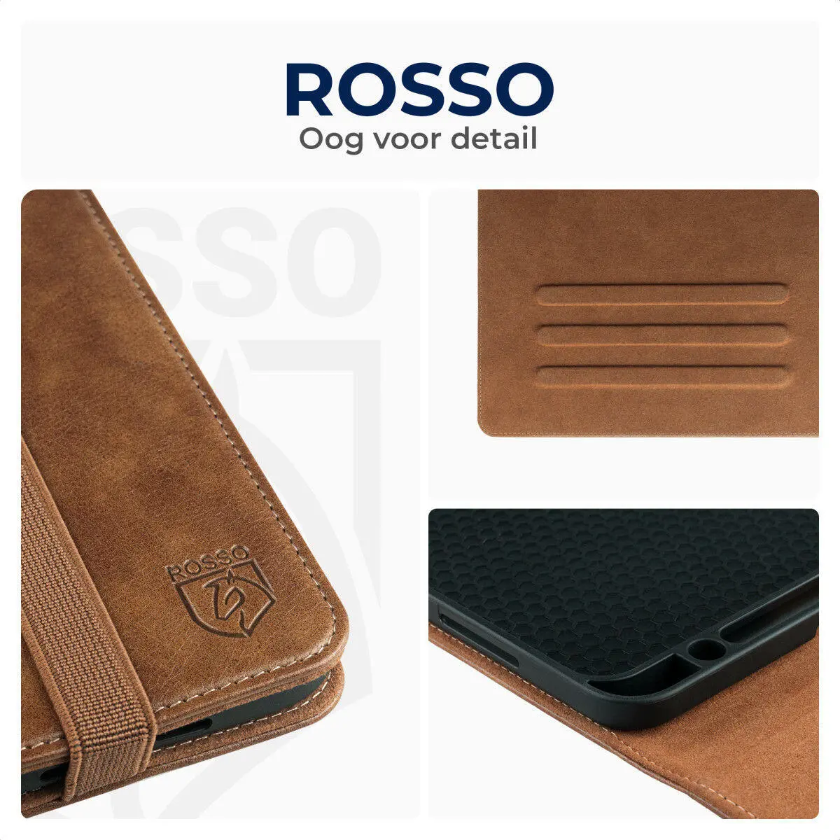 Rosso Element Samsung Galaxy Tab S6 Lite Hoes Book Case Bruin afbeelding 7