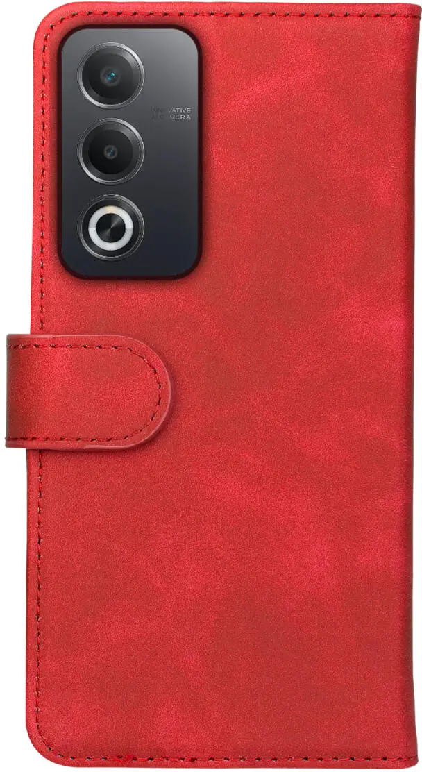 Rosso Element Oppo A80 Hoesje Book Case Wallet Rood afbeelding 2