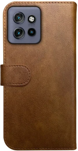 Rosso Element Motorola Edge 50 Neo Hoesje Book Case Wallet Bruin afbeelding 2