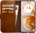 Rosso Element Motorola Edge 50 Hoesje Book Case Wallet Bruin
