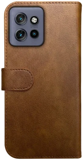 Rosso Element Motorola Edge 50 Hoesje Book Case Wallet Bruin afbeelding 2