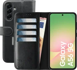 Rosso Element Samsung Galaxy A56 Hoesje Book Case Wallet Zwart afbeelding