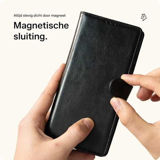 Rosso Element Samsung Galaxy A56 Hoesje Book Case Wallet Zwart afbeelding 10