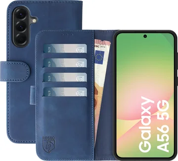 Rosso Element Samsung Galaxy A56 Hoesje Book Case Wallet Blauw